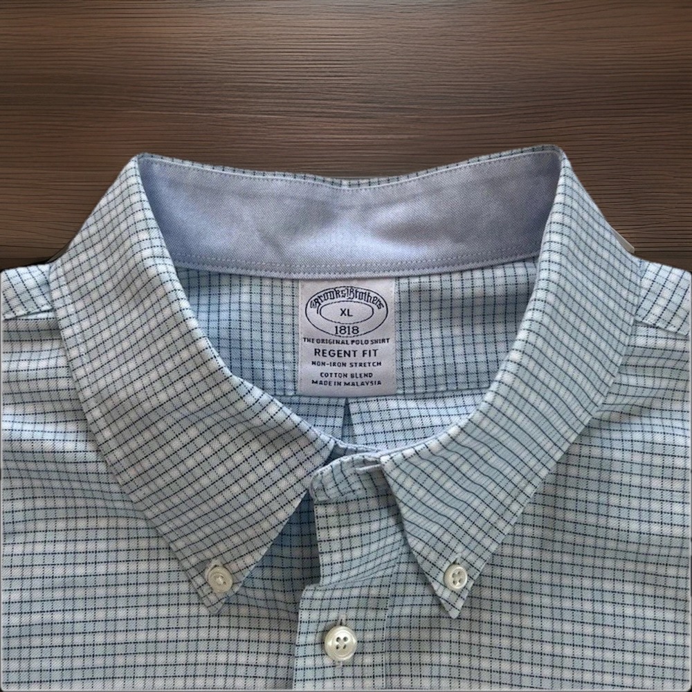 Brooks Brothers Oxford Contrast Collar & Cuff Button-Down Shirt XL (050)